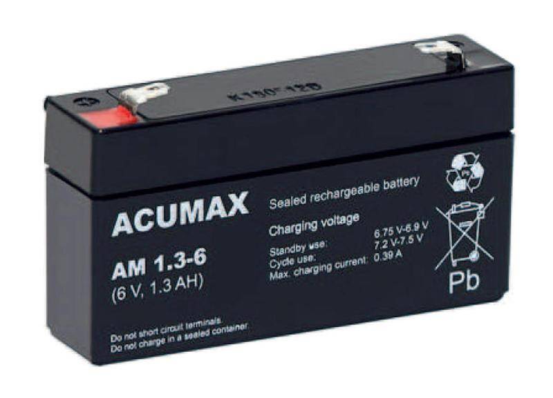 Akumulator   1,3Ah/6V AM1,3-6 ACUMAX