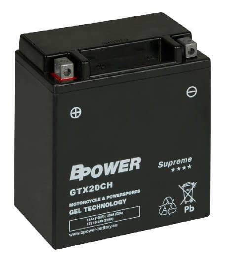 Akumulator  18Ah/250A L+ BPOWER GTX20CH