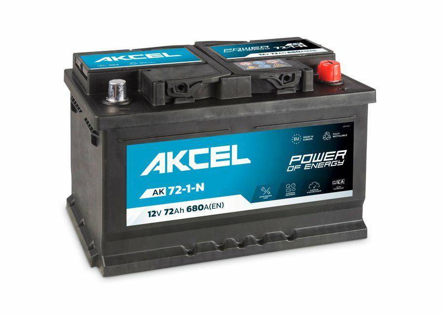 Akumulator  72AH/680A P+ AKCEL