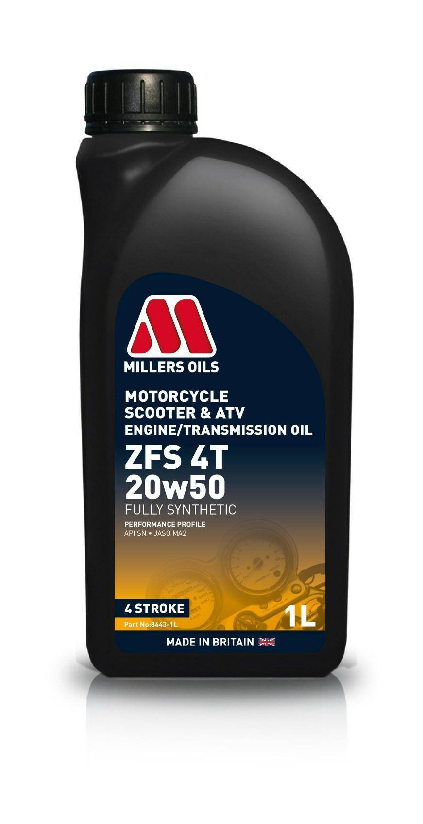 Millers Oils Motorcycle ZFS 20W50 4T 1L