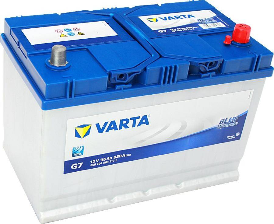 Akumulator  95AH/830A P+ VARTA G7 Blue