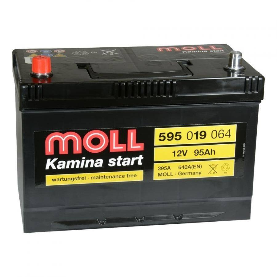 Akumulator  95AH/640A L+ MOLL KAMINA