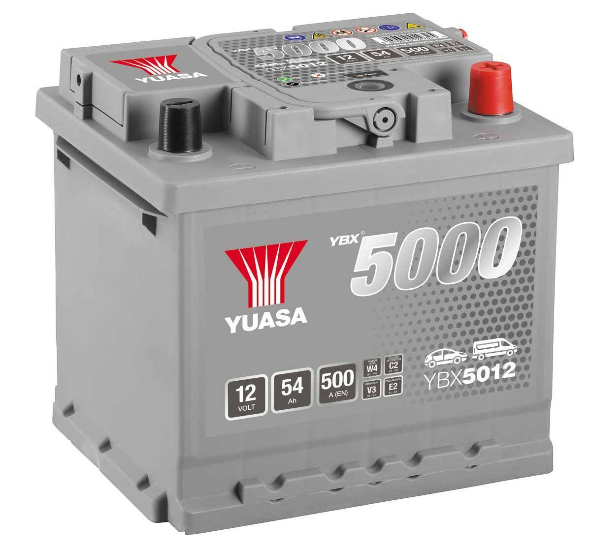 Akumulator  54AH/500A P+ YUASA YBX5012