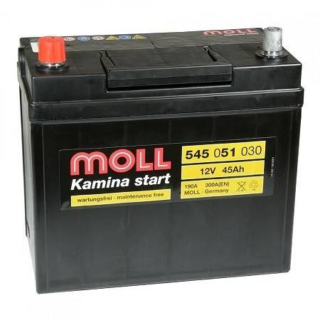 Akumulator  45AH/300A L+ MOLL KAMINA
