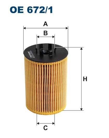 FILTRON FIltr oleju OE672/1