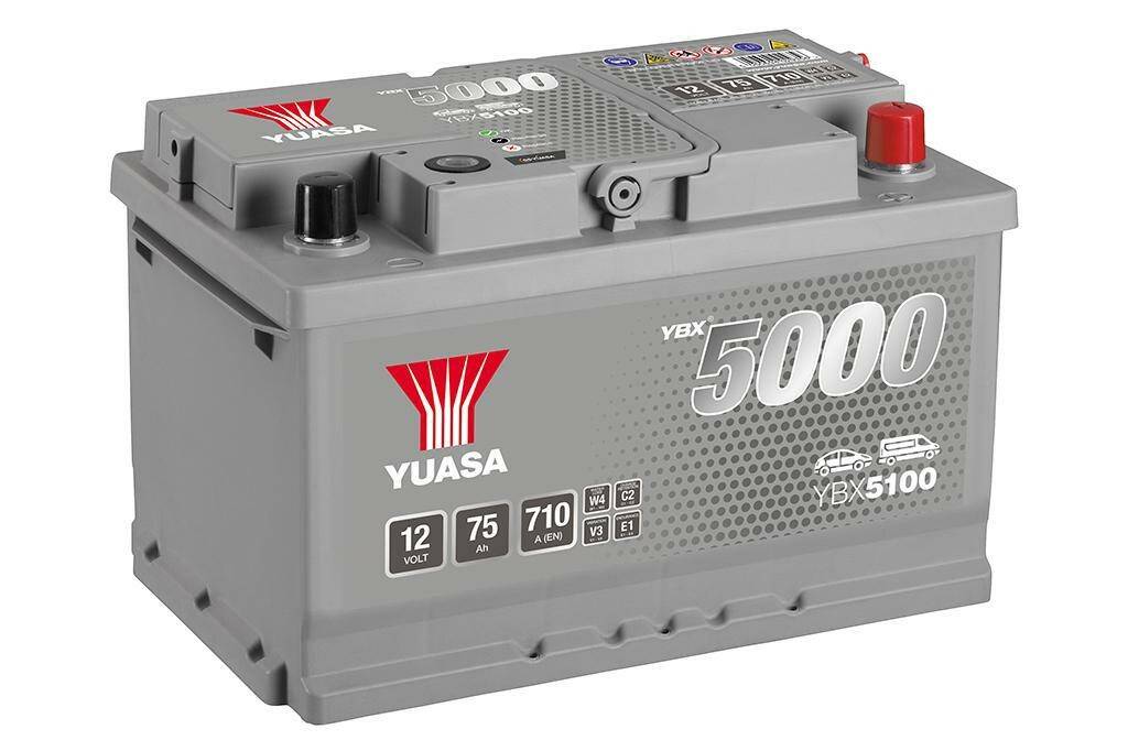 Akumulator  75AH/710A P+ YUASA YBX5100