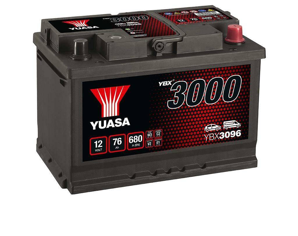 Akumulator  76AH/680A P+ YUASA YBX3096
