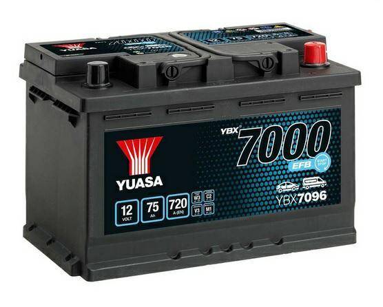 Akumulator  75AH/700A P+ YUASA EFB