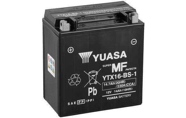 Akumulator  14Ah/230A L+YUASA YTX16-BS-1