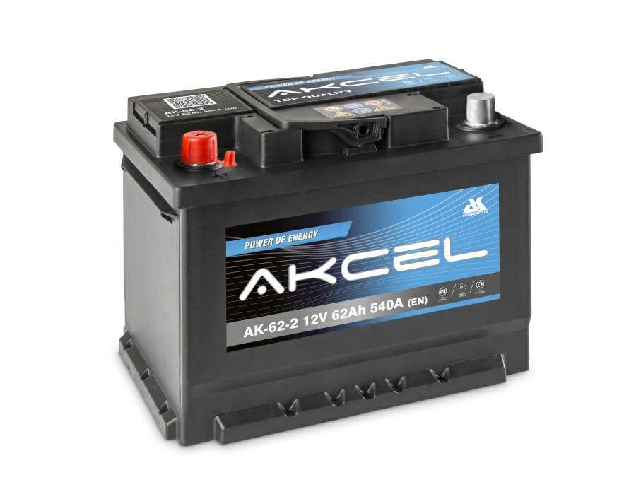Akumulator  62AH/540A L+ AKCEL