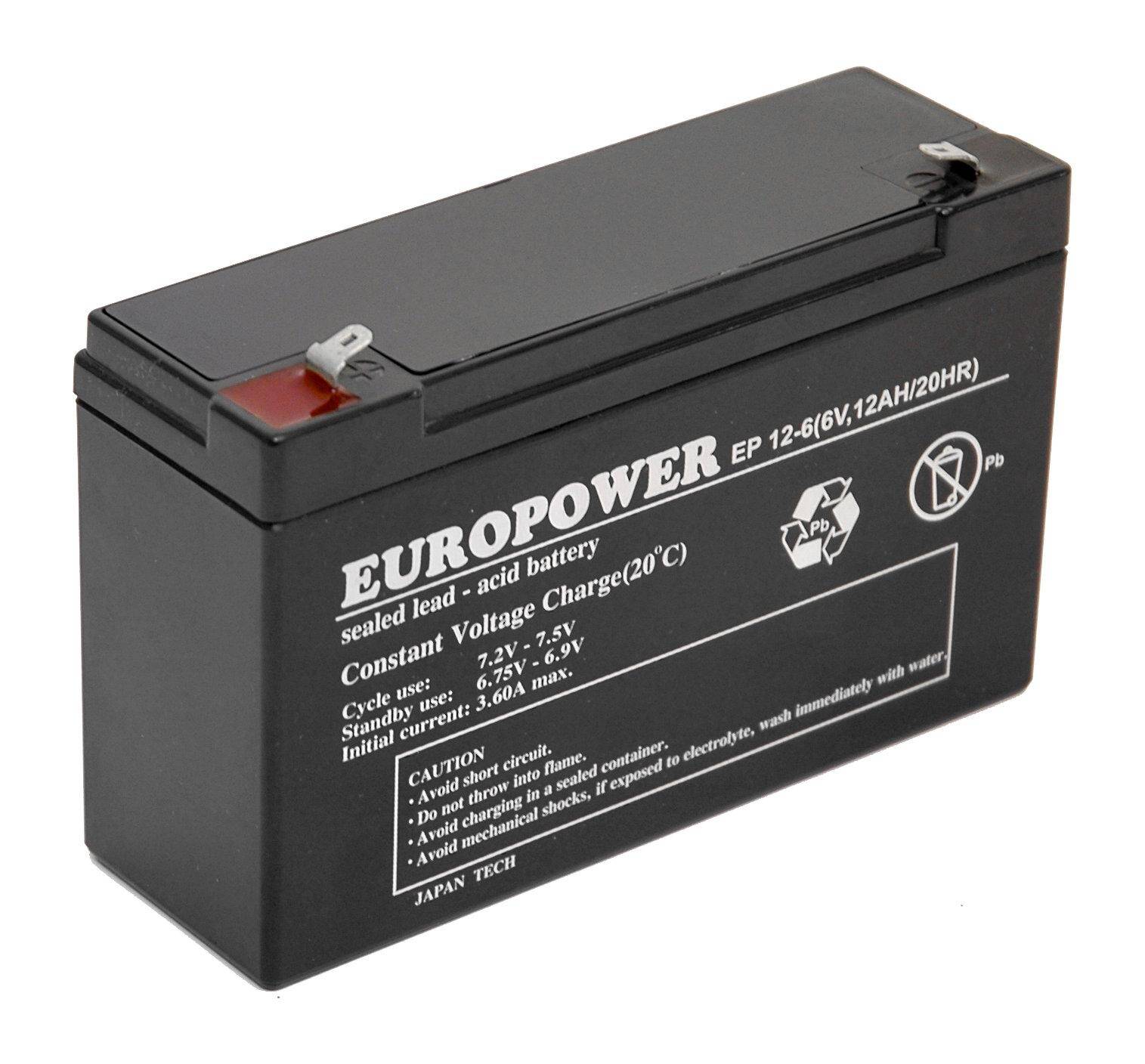 Akumulator  12Ah/6V EP12-6 EUROPOWER