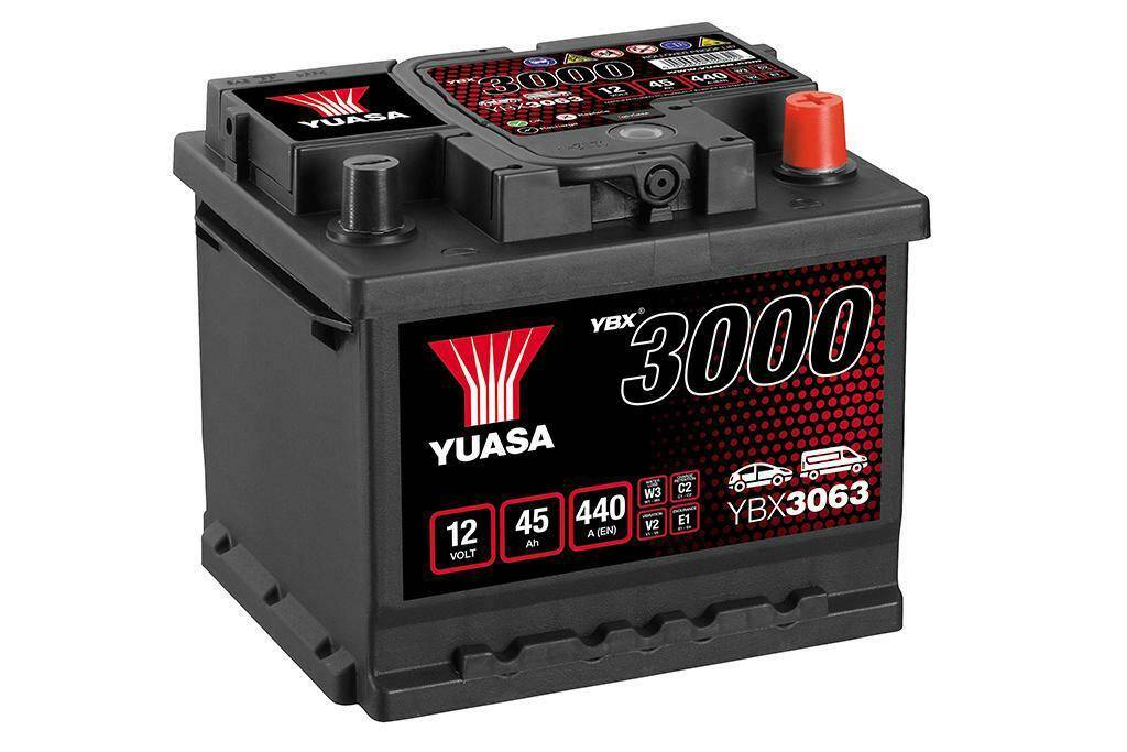 Akumulator  45AH/440A P+ YUASA YBX3063