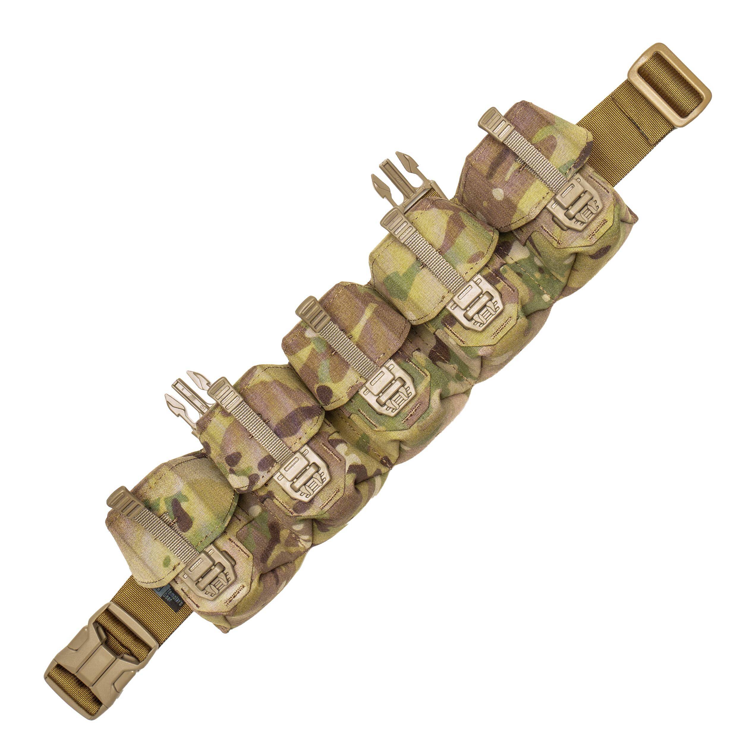 Bandolier 5xFrag Grenade FULL FLAP QR CB
