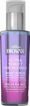 BIOVAX Ultra Violet for Blonds nocne serum do włosów, 100 ml