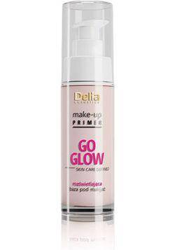 Delia - Make-Up Primer - GO GLOW rozświetlająca BAZA pod makijaż RÓŻOWA 30ml