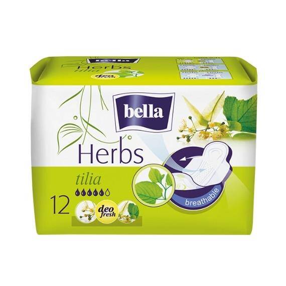 BELLA Bella, Herbs Tilia, Podpaski higieniczne z kwiatem lipy, 12 szt.