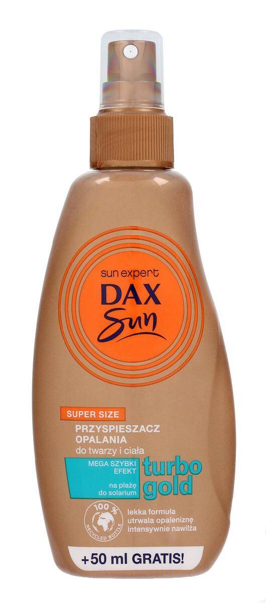 Dax Sun Przyspieszacz opalania do twarzy i ciała Turbo Gold - spray 200ml