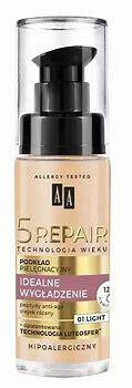 AA F TECHNOLOGIA WIEKU 5REPAIR AA Technologia Wieku 5 Repair Podkład pielęgnacyjny idealne wygładzenie nr 01 Light 30 ml