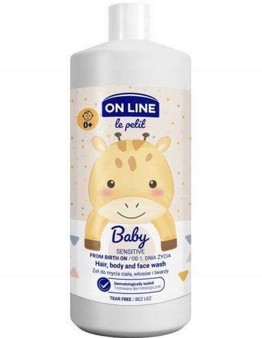 On Line Le Petit Baby żel do mycia ciała, włosów i twarzy 3w1 850ml