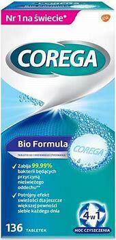 COREGA 136 TAB BIO FORMULA Corega Tabs Bio Formula , tabletki do czyszczenia protez zębowych, 136 szt.