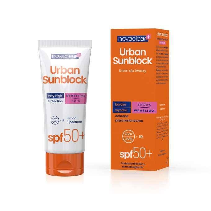 Novaclear Urban Sunblock Krem ochronny do skóry wrażliwej SPF50 40ml
