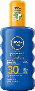 Nivea SUN Protect & Moisture Nawilżający spray do opalania SPF 30 200 ml