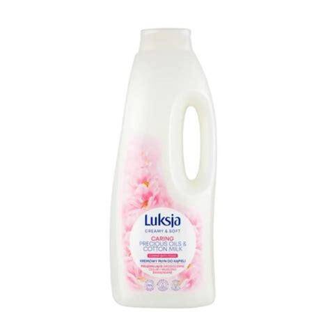 Luksja Creamy & Soft Kremowy płyn do kąpieli pielęgnujące drogocenne olejki mleczko bawełniane 1,5 l