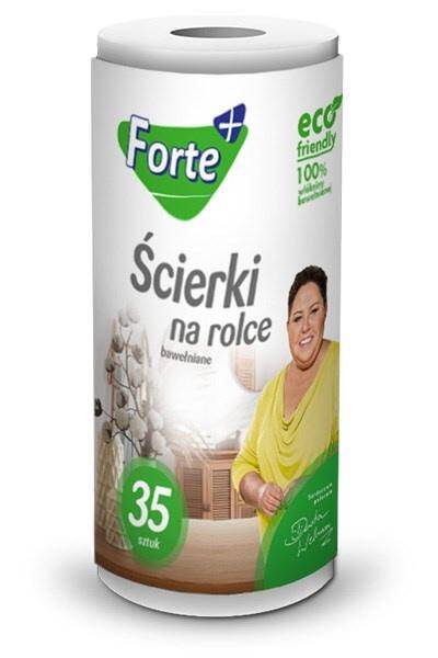 FORTE ŚCIERKA NA ROLCE BAWEŁNA 35szt