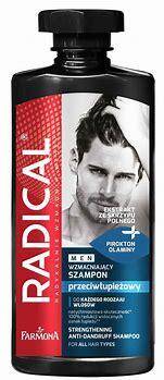 Radical  Wzmacniający szampon przeciwłupieżowy dla mężczyzn, 400 ml