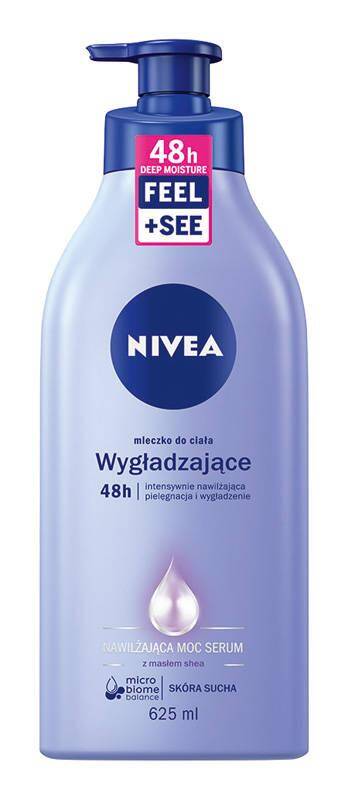 Nivea Nawilżająca Moc Serum wygładzające mleczko do ciała z pompką 625ml