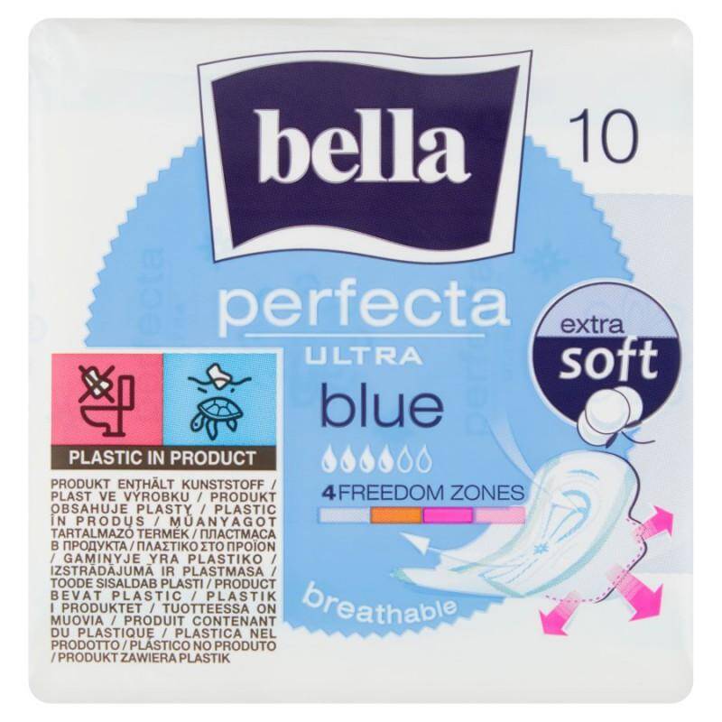 Bella Perfecta Podpaski Higieniczne Ultra Blue 10 Sztuk