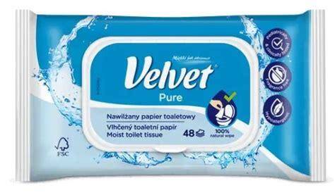 Velvet Pure nawilżany papier toaletowy 42 sztuki