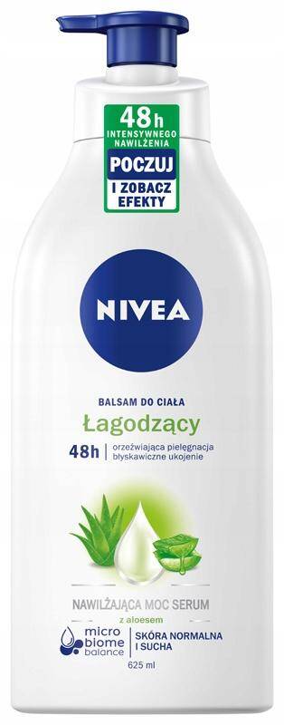 Nivea Nawilżająca moc serum łagodzący balsam do ciała z pompką 625ml