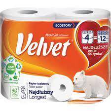 Velvet najdłuższy papier toaletowy 4 rolki