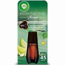 Air Wick Essential Mist Aroma orzeźwiający wkład do odświeżacza o zapachu ogórka i melona miodowego 20ml