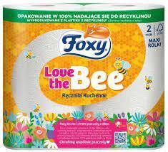 FOXY ręcznik kuchenny 2-warstwowy Love the Bee 2 szt.