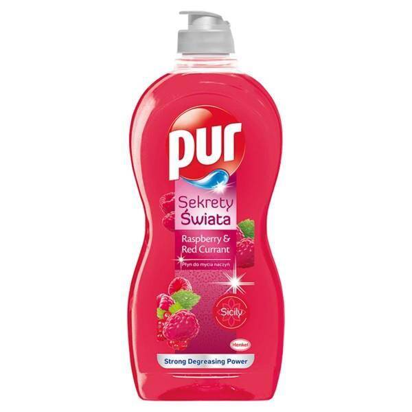 Pur Sekrety Świata Raspberry & Red Currant Płyn do mycia naczyń 750 ml