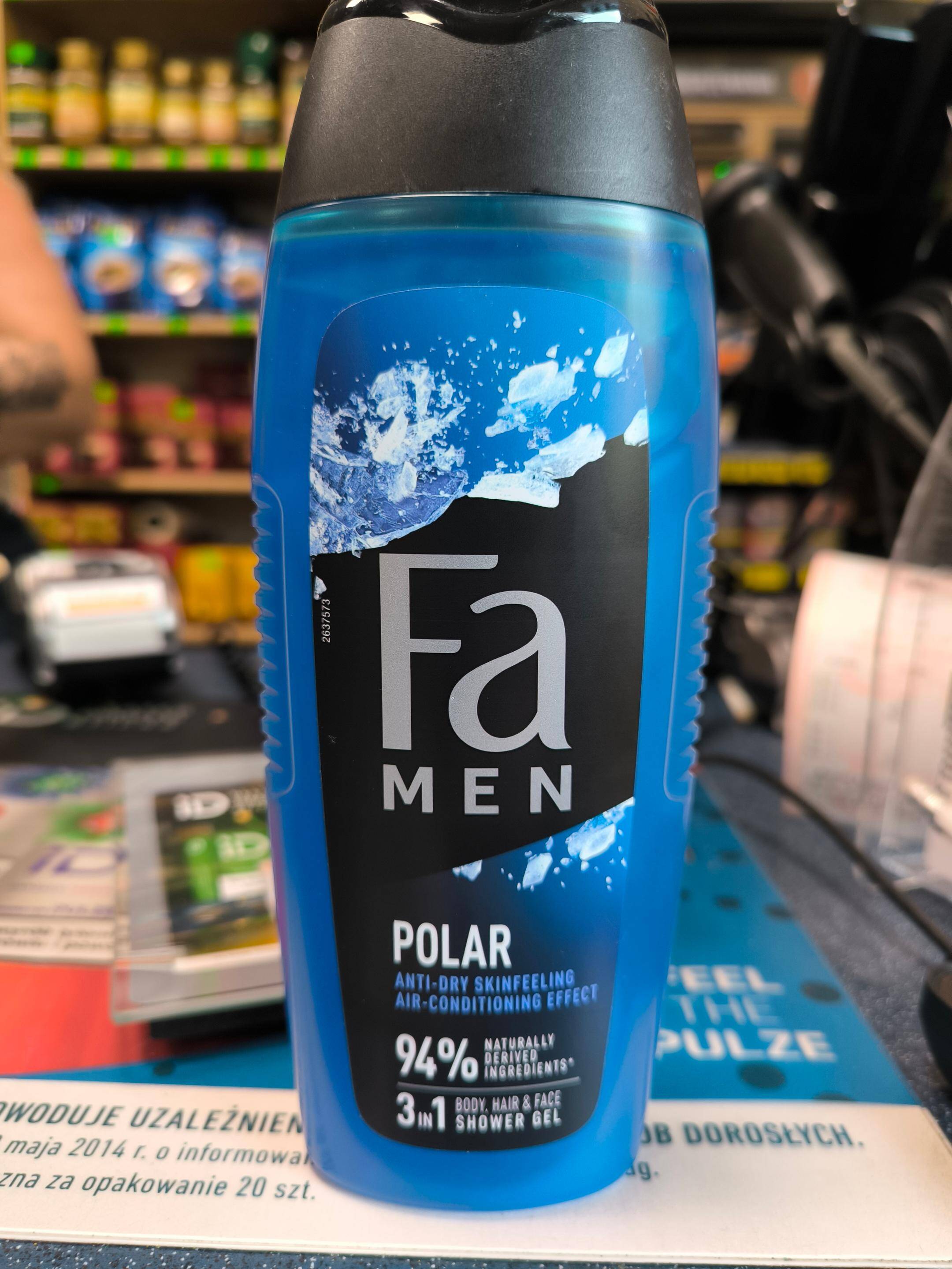 FA Men Xtreme Polar żel pod prysznic do mycia ciała i włosów dla mężczyzn 400ml
