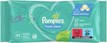 Pampers Fresh Clean Chusteczki nawilżane dla niemowląt 52 szt