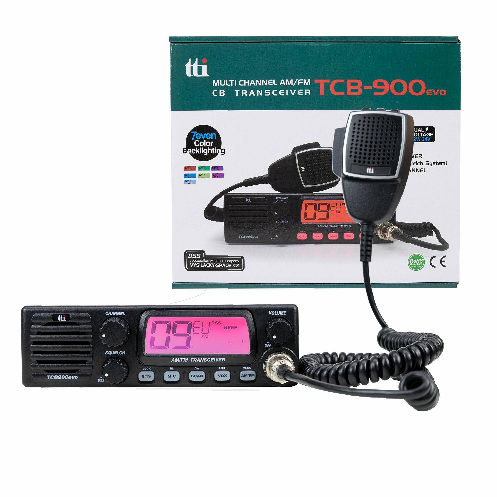 Radio CB TTI TCB-900 EVO, 12V 24V,