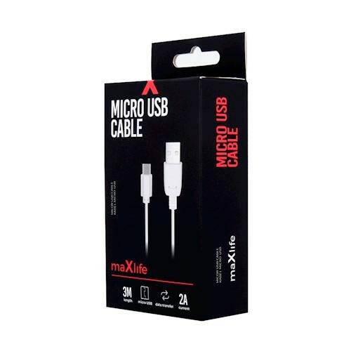Kabel Usb- Micro Usb 3m 2A Fast charge