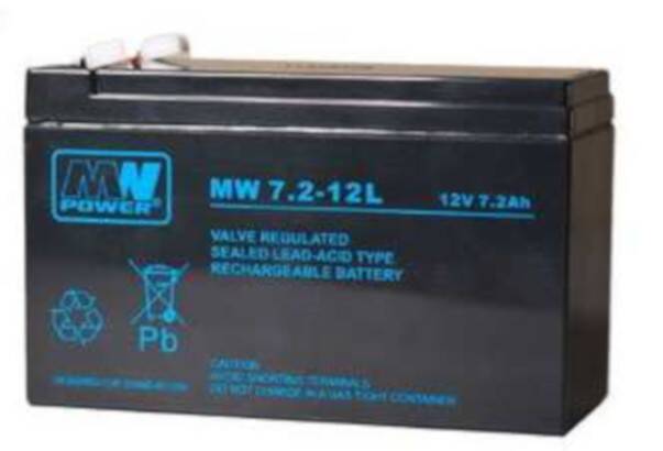 Akumulator żelowy Agm 12V 7.2Ah MW7.2 12