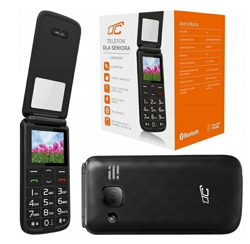 Telefon GSM dla seniora MOB30 z klapką,