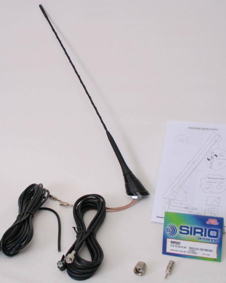 Antena Montażowa Sirio Triflex Cb/Fm/Gsm