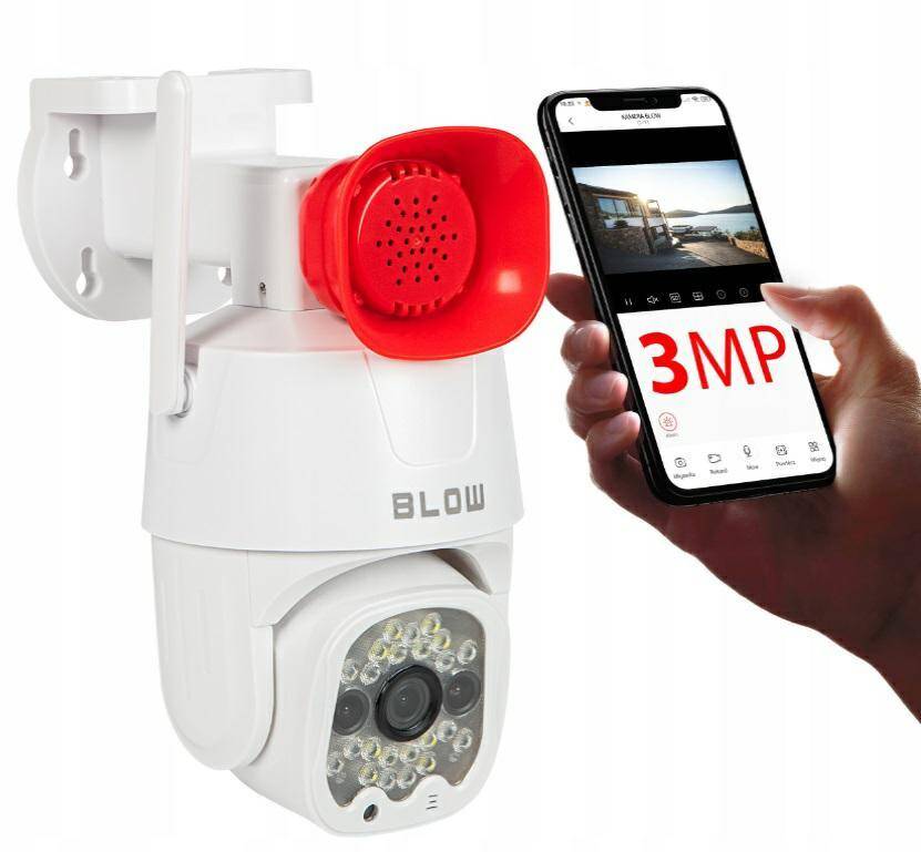 Kamera WiFi BLOW H-323 PTZ megafon 3 MP`