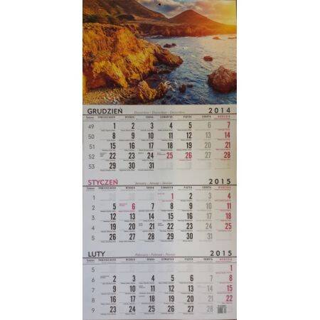 Kalendarz trójdzielny MILA