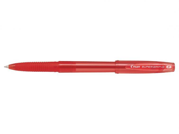 Długopis PILOT SuperGrip G czerwony skuw (Zdjęcie 1)