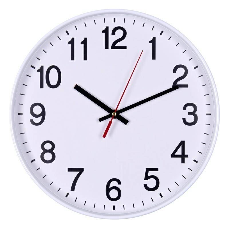 Zegar DONAU ścienny 30cm biały