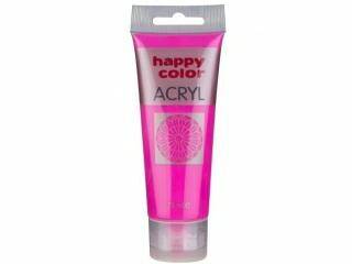 Farba akrylowa 75ml różowy fluo HAPPY