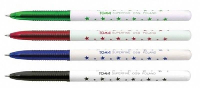 Długopis TOMA G-59 zielony GWIAZDKA (Zdjęcie 1)